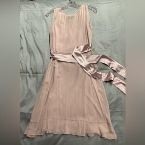 Tahari Chic Sleeveless Midi Dress in Blush